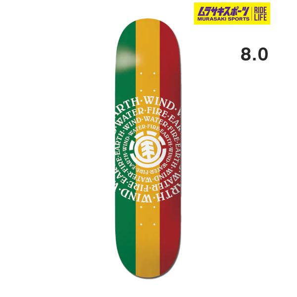 ELEMENT エレメント スケートボード デッキ 8.0inch SEALERS ムラサキスポーツ