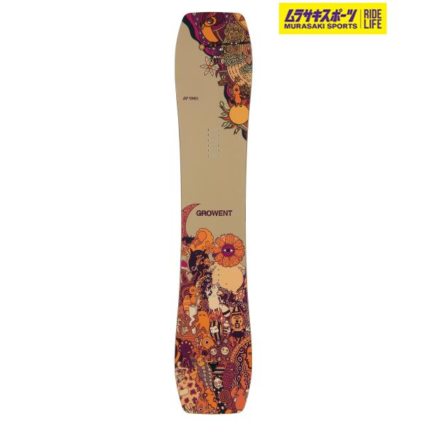 【YONEX】ヨネックスのスノーボード楽しく、スピーディにグラトリが上達。中〜低速域グラトリに最適。中〜低速域でのグラトリに最邁なソフトフレックス仕様で、しなやかさと反発力を備える。広く有効面積を確保したノーズ、テールで、取り回しと安定性に...