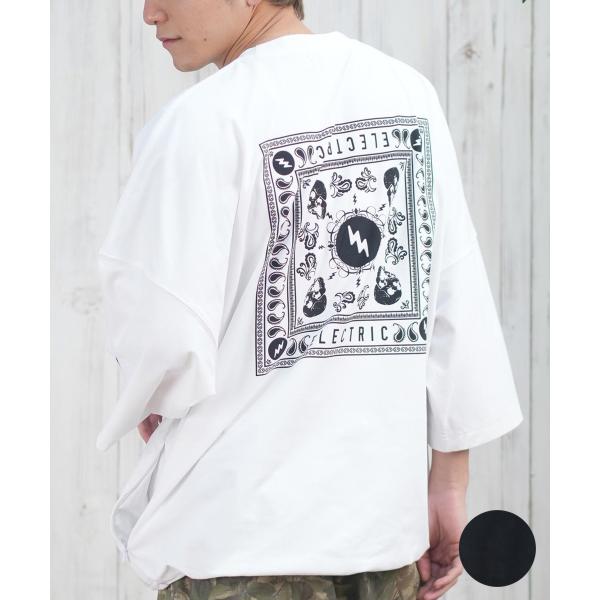 Electric エレクトリック ラッシュガード メンズ 半袖 Tシャツ バックプリント 水陸両用 UVカット E25STM05 ムラサキスポーツ限定