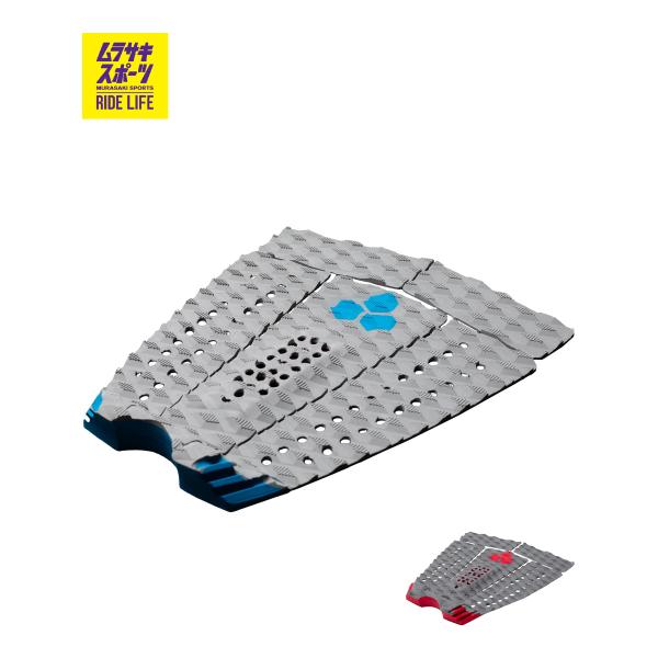 【CHANNEL ISLANDS】チャンネルアイランドのデッキパッド。CIトップチームライダーも愛用する、2種類のグルーブ（溝）テクスチャーを組み合わせた高性能トラクション。ベースには直線的なLined-upパターンを採用し、そこにダイヤモ...