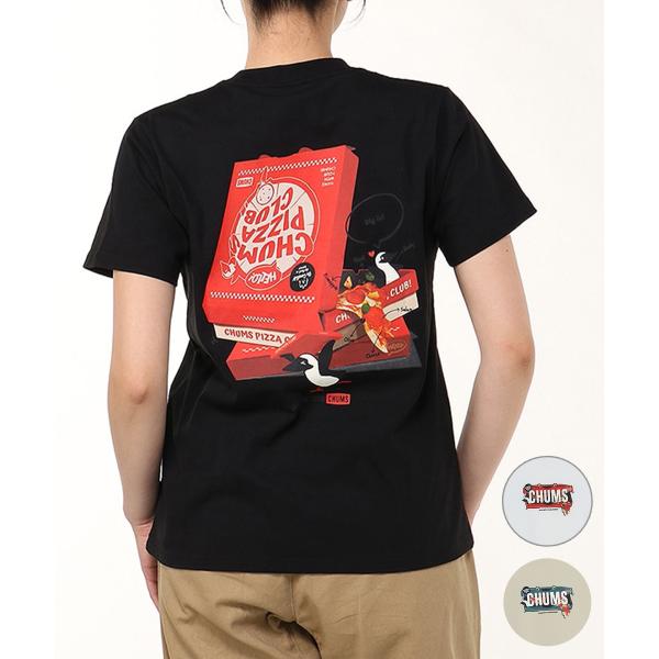 CHUMS チャムス 半袖 Tシャツ レディース チャムス ピザボックス Tシャツ CH11-2518