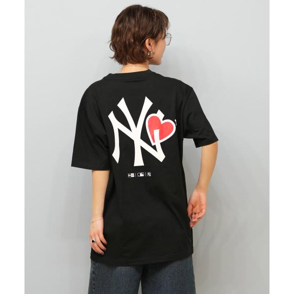 NEW ERA ニューエラ 半袖 Tシャツ レディース MLB オーバーサイズ バックプリント 14670936 ムラサキスポーツ限定