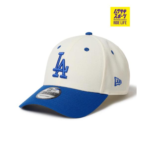 NEW ERA ニューエラ キャップ 帽子 9FORTY 2-Tone Woven Label ロサンゼルス・ドジャース クローム ロイヤルバイザー 14667830
