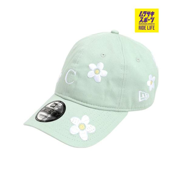 NEW ERA ニューエラ × CALNAMUR カルナムール コラボ キャップ 帽子 9TWENTY FLOWER EMBROIDERY ミントグリーン 14875646