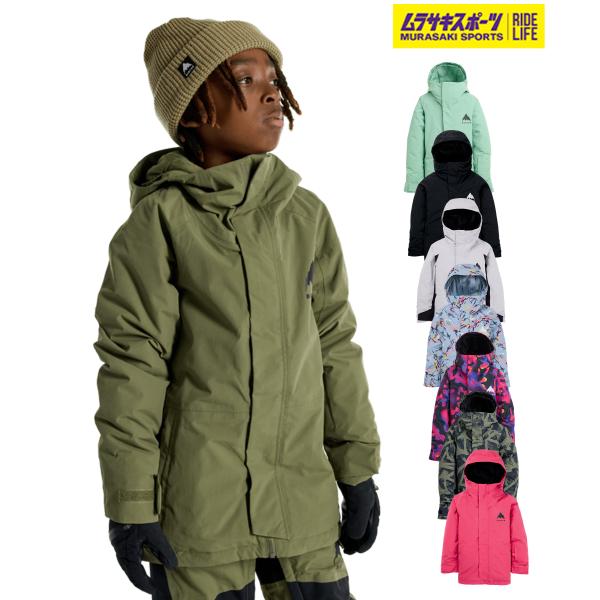 [Release date: August 21, 2025]【BURTON】バートンのスノーボードウェア、ジャケット成長期のキッズに、毎年着たくなる本気ジャケット。防水・透湿・速乾性を誇るDRYRIDE二層構造に加え、フルシームテープ処理...