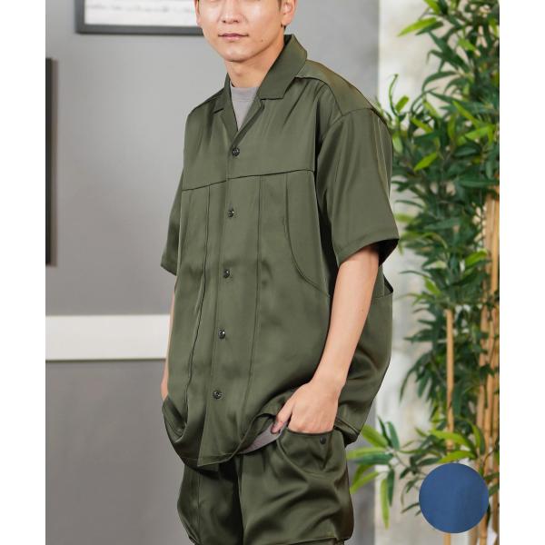 Hurley（ハーレー） 半袖 シャツ メンズ サテン オーバーサイズ