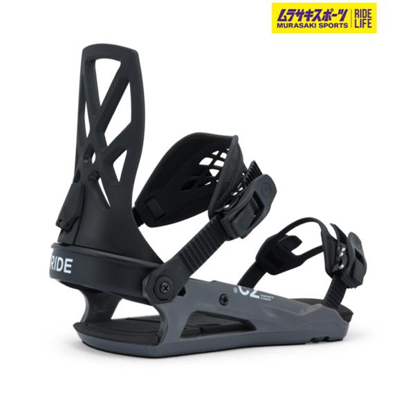 【RIDE】ライドのスノーボードバインディング上達のためのバインディング。お手頃価格なので、余ったお金をリフトチケットに使えます。ポリカーボネート製のベースとアルミニウムのヒールカップを組み合わせ、アルミニウムのヒールカップは強度をもたらし...