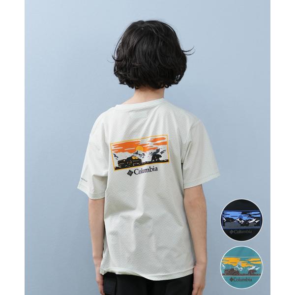 Columbia コロンビア 半袖 Tシャツ キッズ ジュニア 子供 バックプリント Y RUM BOWL OFZ GRAPHIC SS PY1055