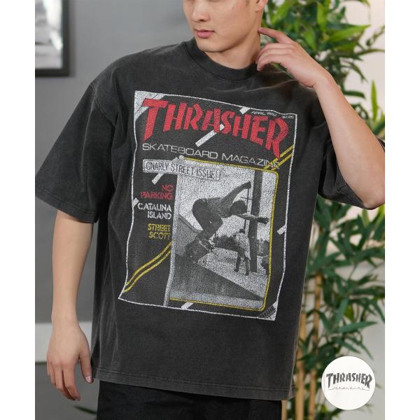 ヘインズ　US製　スラッシャー THRASHER MAGAZINE LOGO BLUE HANES FITS LARGE 27