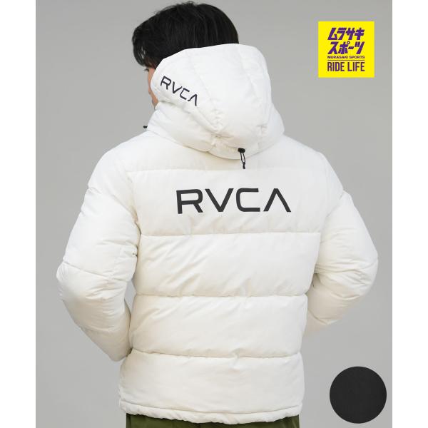 RVCA（ルーカ） ダウン ジャケット メンズ シンプル バックプリント