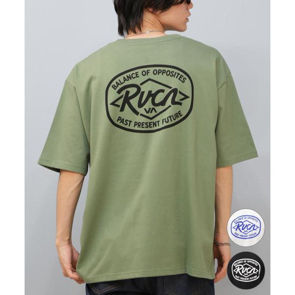 RVCA ルーカ 半袖 Tシャツ メンズ バックプリント オーバーサイズ オーバルロゴ RANCH SEA SS BF04A-201_BRJ