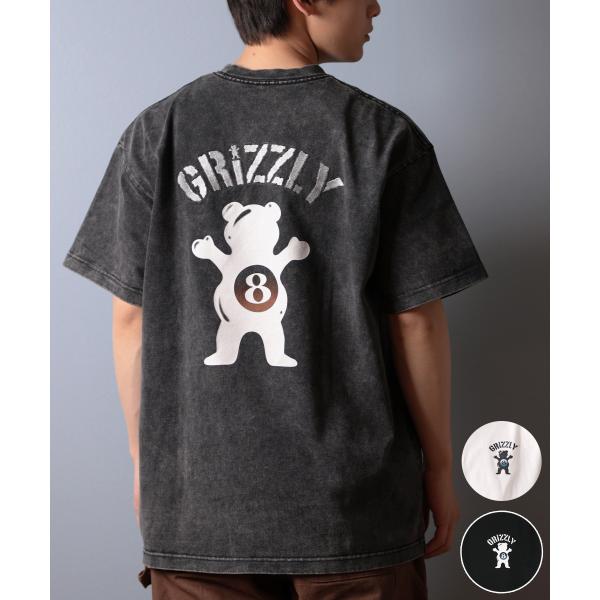 GRIZZLY グリズリー 半袖 Tシャツ メンズ バックプリント G25SS1403 ムラサキスポーツ限定