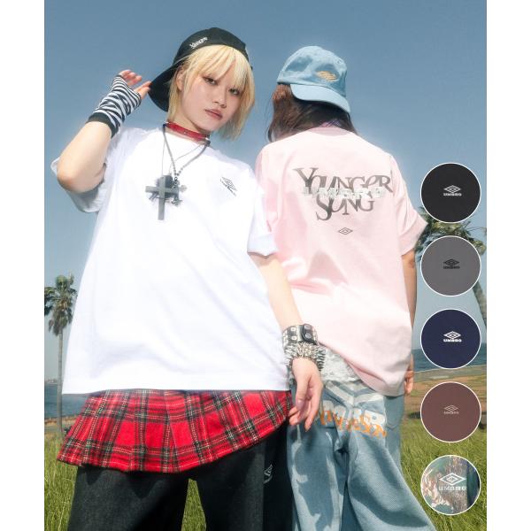 UMBRO アンブロ メンズ レディース 半袖 Tシャツ Younger Song  コラボレーション MRYS-T001 ムラサキスポーツ別注