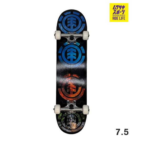 ELEMENT エレメント WIND WATER FIRE EARTH スケートボード コンプリート 7.5 初心者 完成品