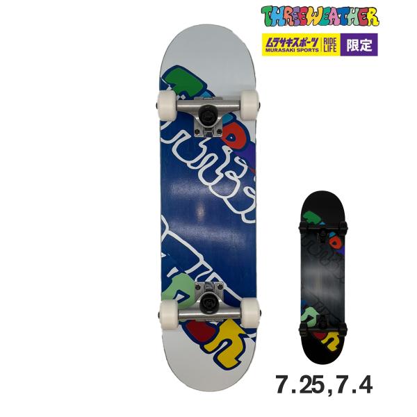 THREE WEATHER スリーウェザー キッズ スケボー コンプリート 7.25,7.4inch SBMR2601-2602 ムラサキスポーツ