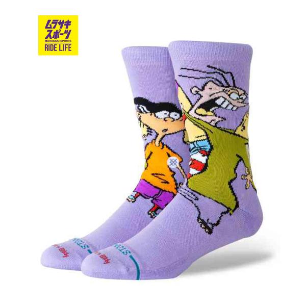 STANCE スタンス ソックス 靴下 カートゥーン ネットワーク コラボモデル ED EDD EDDY CREW A555C26EDE#PUR