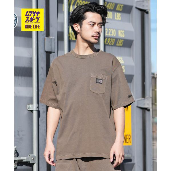NEW ERA ニューエラ 半袖 Tシャツ メンズ Box Logo Woven Patch 14856686