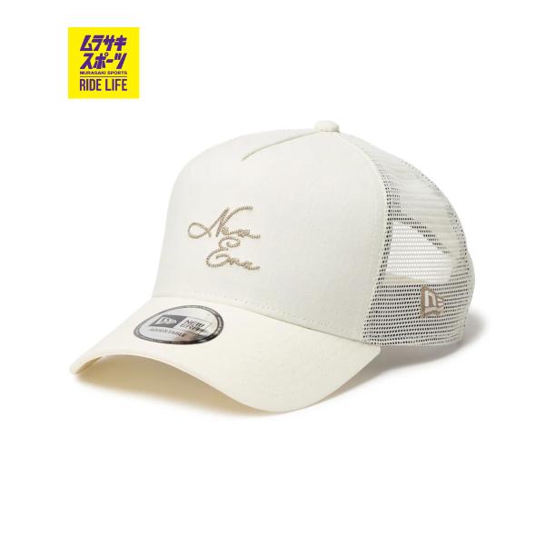 NEW ERA ニューエラ キャップ メッシュ 9FORTY A-Frame トラッカー Cotton Linen コットンリネン New Era オフアイボリー 14744903