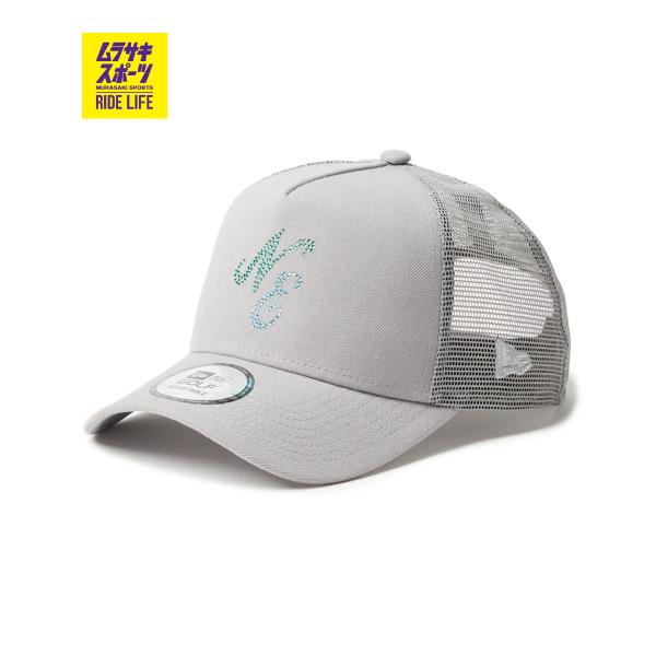 NEW ERA ニューエラ キャップ メッシュ 9FORTY A-Frame トラッカー クラシックロゴ Rhinestone グレー 14747291