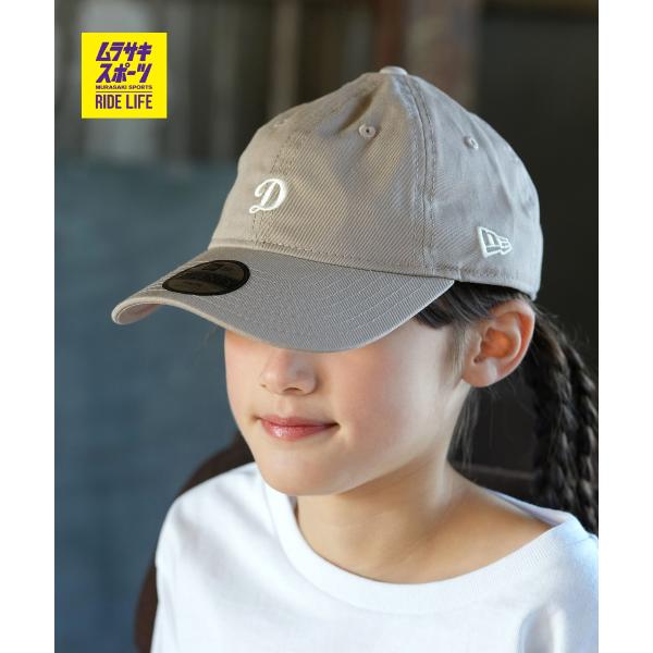 NEW ERA ニューエラ キャップ キッズ ジュニア 子供 Youth 9TWENTY MLB Mini Logo ミニロゴ ロサンゼルス・ドジャース Dロゴ アッシュブラウン 14747062