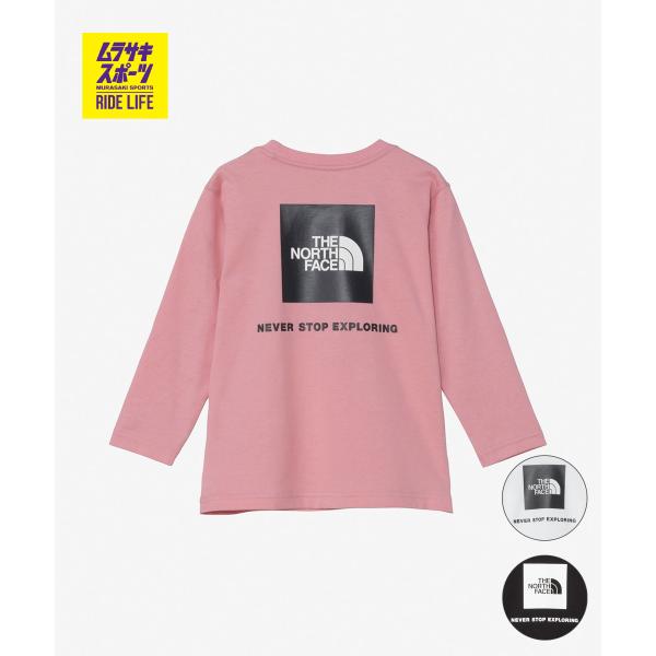 THE NORTH FACE ザ・ノース・フェイス 長袖 Tシャツ ロンT キッズ 子供 スクエアロゴ バックプリント ロングスリーブバックスクエアロゴティー NTT82640