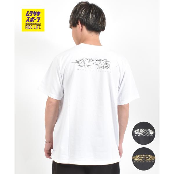 MURASAKI ムラサキ × RVCA ルーカ コラボレーション 半袖 Tシャツ メンズ BG04AP09 ムラサキスポーツ限定