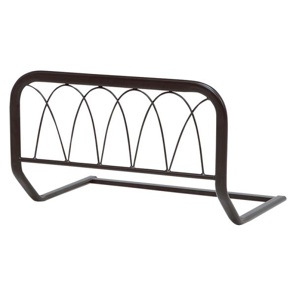 ベッドガード ダークブラウン 布団ずれ防止 寝相 スチール 簡単設置布団ずれ防止にベッドカードがあれば便利。※厚み10cm以上のマットレスでご使用ください。【サイズ】(約)幅60×奥行43×高さ37cm【材　質】主材:スチールパイプ