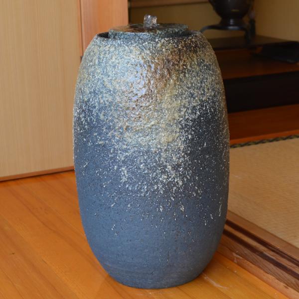 琴音 a.small 水琴窟 S-3 利休信楽 屋内用 室内用 青古信楽 φ250