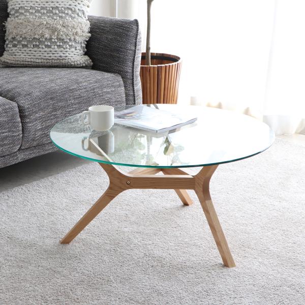 東馬（Tohma） センターテーブル AMOR アモール ガラステーブル ロー