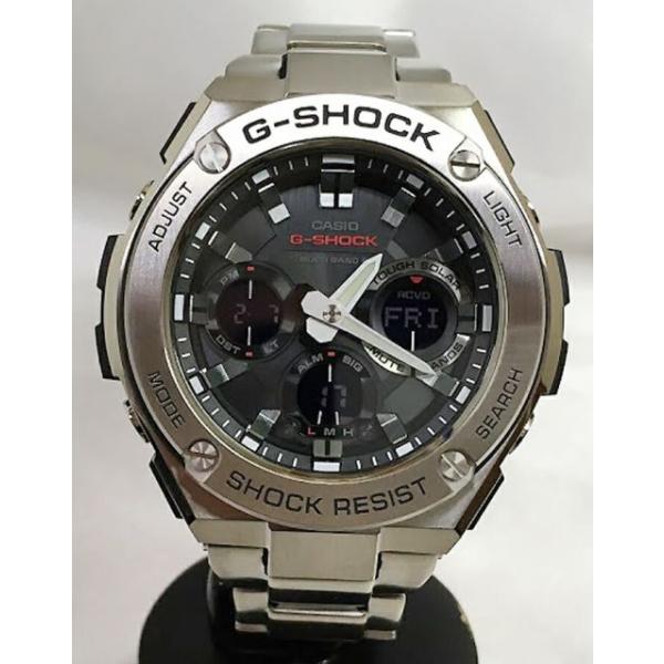 G-SHOCK カシオ GST-W110D-1AJF 黒 シルバー 送料無料