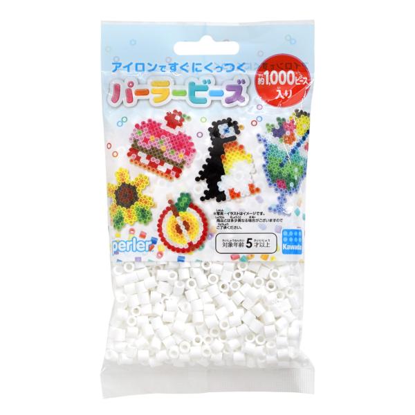KAWADA カワダ PERLER BEADS パーラービーズ 単色 しろ 5001