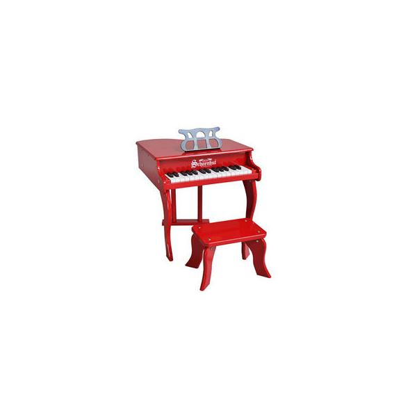 Schoenhut/シェーンハット  3005R　30-Key Red Fancy Baby Grand Piano and Bench【トイピアノ】【30鍵盤】