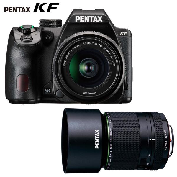 PENTAX ペンタックス KF DAL18-55WRレンズキット ブラック＋DA 55