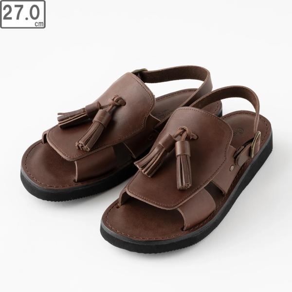 organichandloom オーガニックハンドルーム 【ユニセックス】ランベス 【ダークブラウン】【26cm】 OH022208 タッセルサンダル organichandloom オーガニックハンドルーム 【ユニセックス】ランベス
