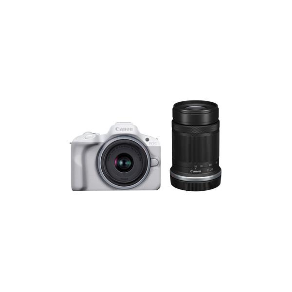 Canon ミラーレス一眼カメラ EOS R50 ダブルズームキット ホワイト 3年保険付]キヤノン EOS R50・ダブルズームキット ホワイト APS
