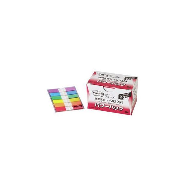 他サイト： 3M/スリーエムジャパン Post-it ポストイット ジョーブ パワーパック 透明見出し 6832Mの商品画像