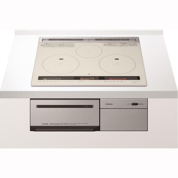 HITACHI/日立 HT-M8STF(S)ビルトイン3口IH M8Tシリーズ 【60ｃｍ】　シルバー【単相200V】 日立（HITACHI） HT-M8STF(S)ビルトイン3口IH M8Tシリーズ【60cm