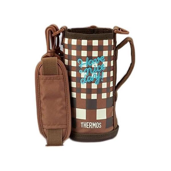 他サイト： THERMOS サーモス FJJ-800WF ハンディポーチ ストラップ付  ブラウンチェックの商品画像