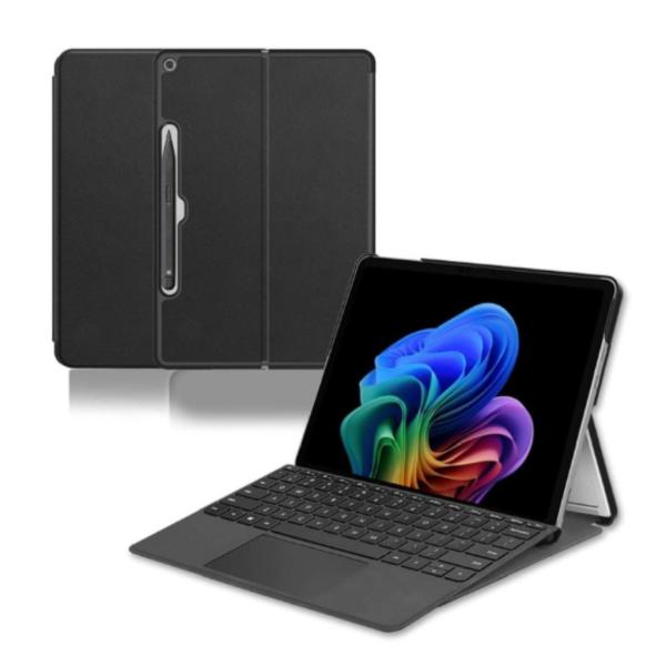 MDS-HCSFP12FLBK 純正キーボード及びスタンド機能に対応した軽量のフラップケース