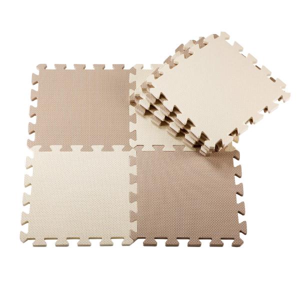 他サイト： CB JAPAN シービージャパン ジョイントマット やわらかジョイントマット ポルト 8枚組 厚さ10mm 衝撃吸収マット モンブランの商品画像