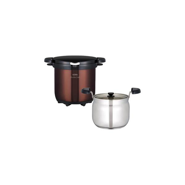 THERMOS サーモス KBG-4500-CBW 真空保温調理器シャトルシェフ クリアブラウン 4〜6人用