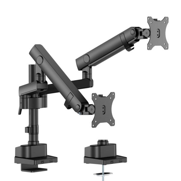 アーキサイト AS-MABM03D <ARCHISS>メカニカルスプリング式 デュアル液晶モニターアーム 前後・左右・上下・回転