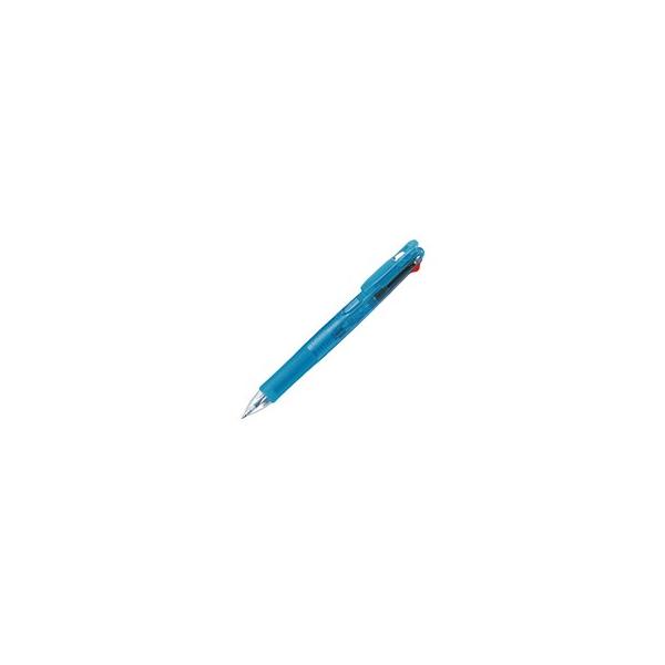 ZEBRA/ゼブラ  クリップオンG 4色ボールペン ライトブルー 4C 4色ボールペン0.7(黒・赤・青・緑) B4A3-LB