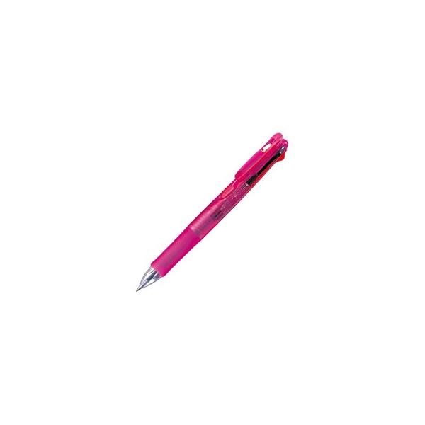 ZEBRA/ゼブラ  クリップオンG 4色ボールペン ピンク 4C 4色ボールペン0.7(黒・赤・青・緑) B4A3-P