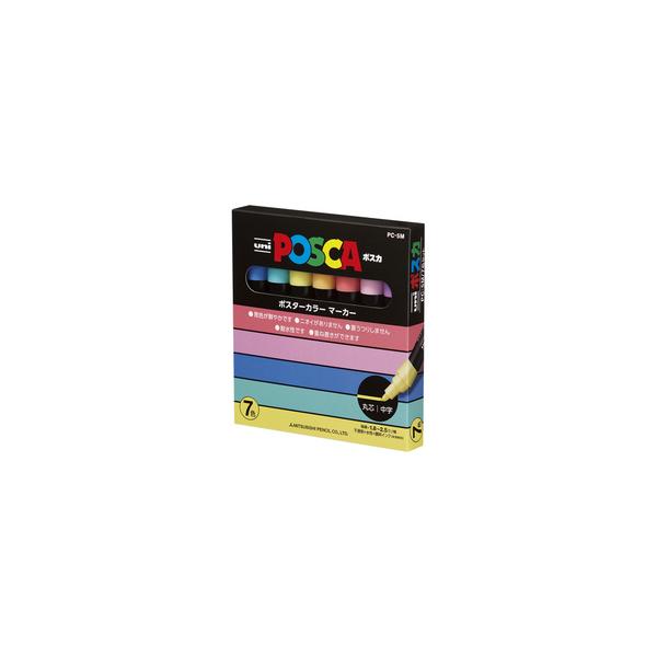 uni/三菱鉛筆 POSCA ポスカ 中字丸芯 7色セット PC5M7C : NEXT! - 通販