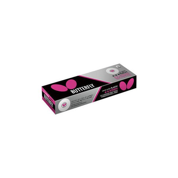 他サイト： バタフライ Butterfly バタフライ 3スターボールR40＋ １ダース入（１２個）  ホワイト 95830の商品画像
