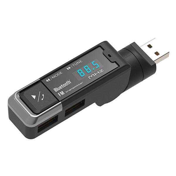 カシムラ Bluetooth FMトランスミッター USB2ポート 4.8A スリム KD