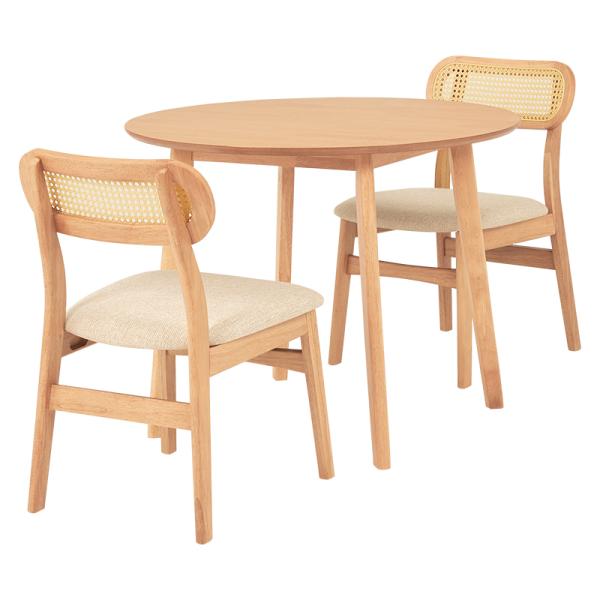 テーブルチェアセット 3点セット ダイニングセット 3点セット テーブル チェア 円卓 丸テーブル カフェ