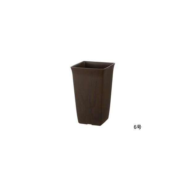 715720          鉢 植木鉢 ポット プランター 角型 深型 木目調 日本製