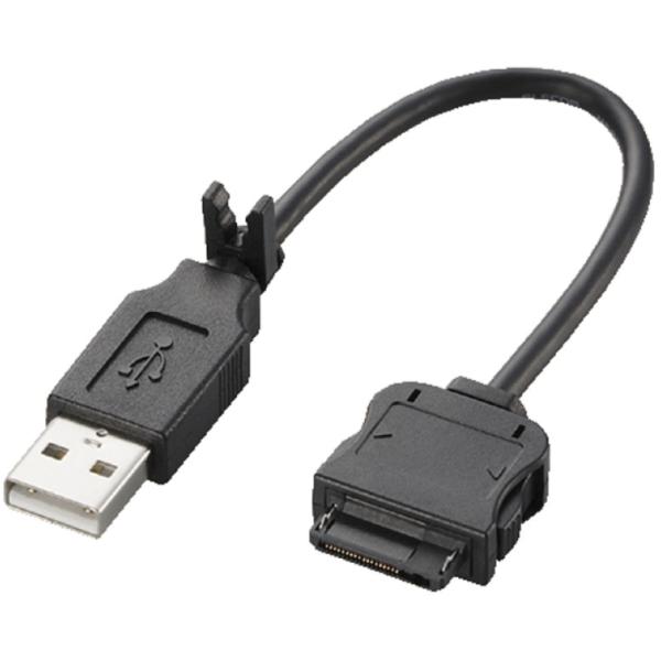 他サイト： ELECOM エレコム au WIN対応 携帯電話用データ転送・充電USBケーブル MPA-BTCWUSB/BKの商品画像